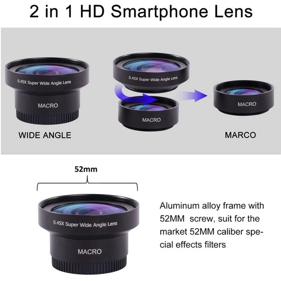 VICTONY Professional 2 in 1 Phone Lens Kit - Picture 3 of 13